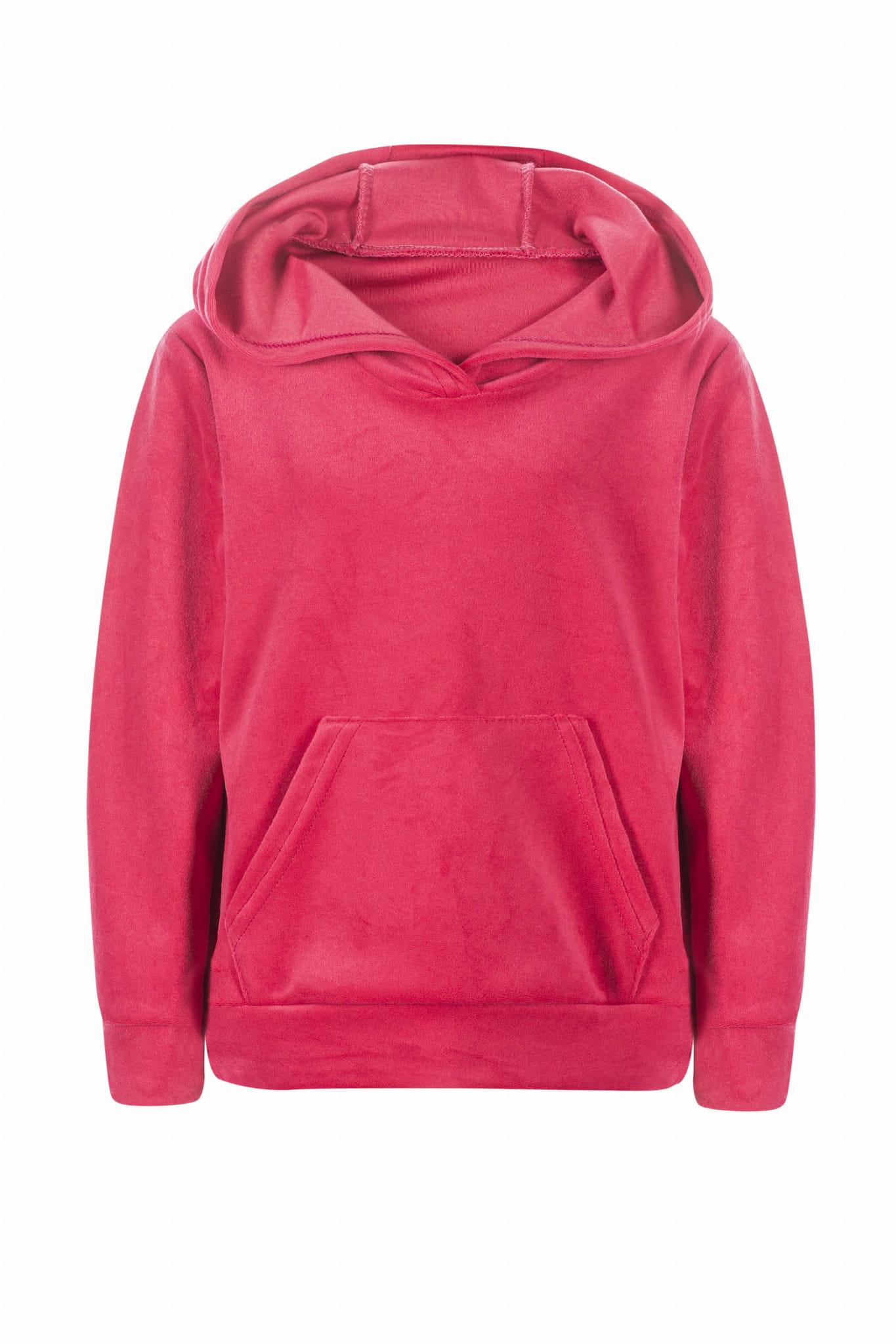 Bluza welurowa dziewczęca w kolorze różowym/magenta